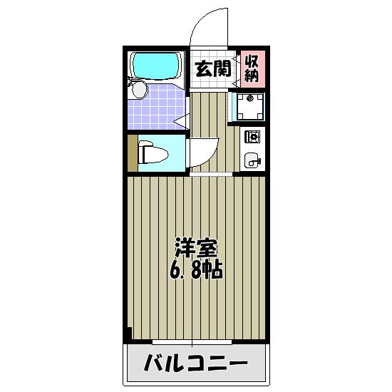 MATSUKAZE(1K/1階)の間取り写真