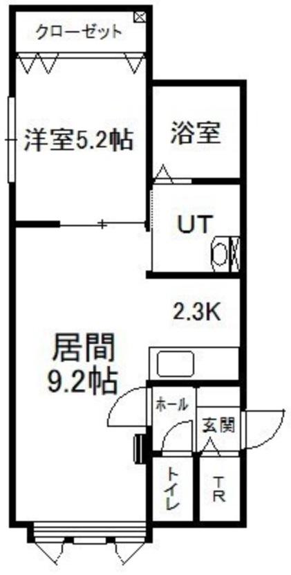 オーベル(1LDK/1階)の間取り写真