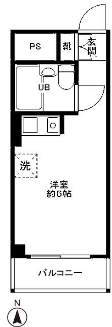 トーシンコーポ栄(ワンルーム/4階)の間取り写真