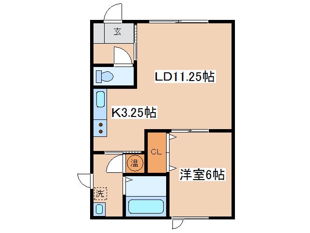 ポパイハウス(1LDK/2階)の間取り写真
