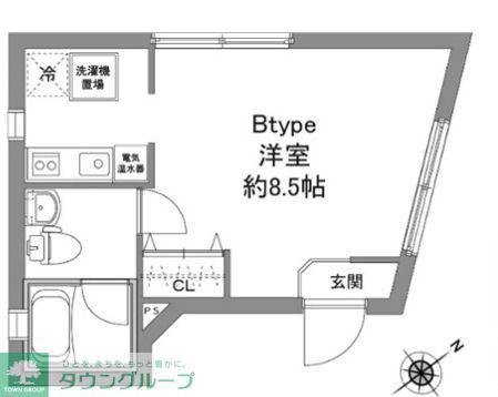 KAMIKITA TERRACE(ワンルーム/4階)の間取り写真