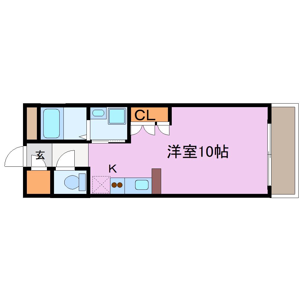 マーべラス納屋町(ワンルーム/3階)の間取り写真