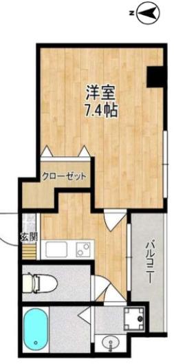 グランステージ東池袋(1K/2階)の間取り写真