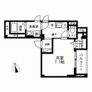 PINE COURT(1K/2階)の間取り写真