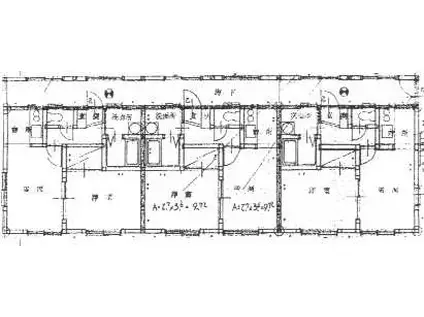 グリーンハイツII(1LK/2階)の間取り写真