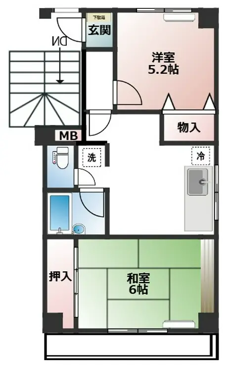 グラシア江古田 2階階 間取り