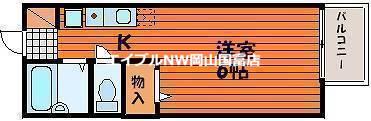 サンハイツASA(ワンルーム/2階)の間取り写真