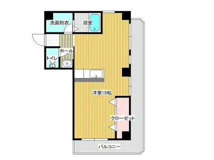 清武アーバンビル(ワンルーム/4階)の間取り写真