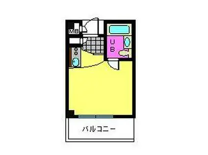 ＪＲ阪和線 日根野駅 徒歩33分 5階建 築36年(ワンルーム/5階)の間取り写真