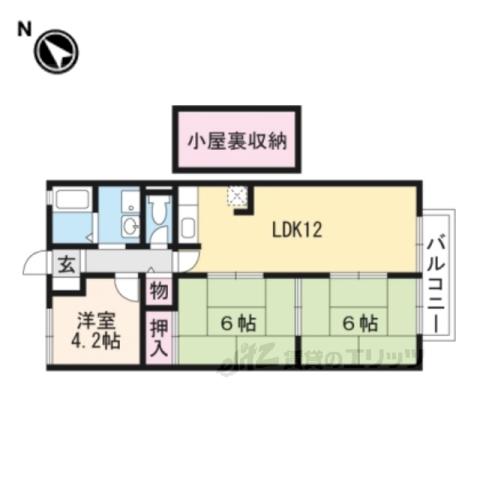 アン星ヶ丘(3LDK/1階)の間取り写真