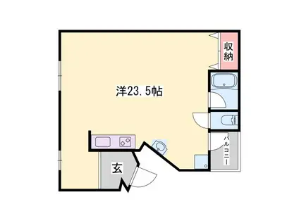 ツムギビル(ワンルーム/4階)の間取り写真