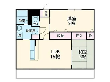 ロイヤルハイツ弐番館(2LDK/3階)の間取り写真