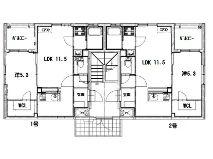ピコティ(1LDK/1階)の間取り写真