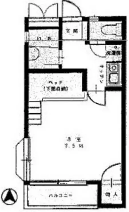 ガーデン栗里 1階階 間取り