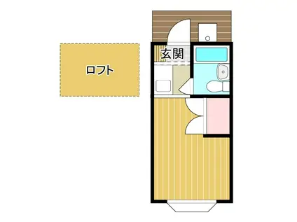 コーポミルフィー(ワンルーム/2階)の間取り写真