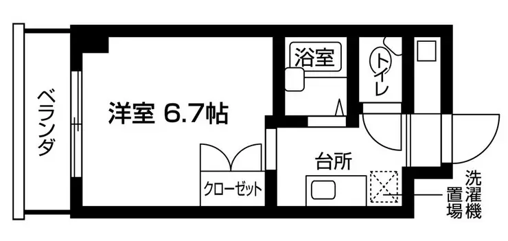 カーサアサノ 5階階 間取り