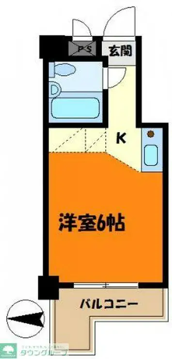 スカイコート新丸子 4階階 間取り