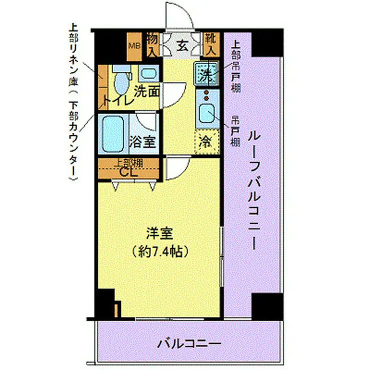 プレール・ドゥーク木場駅前 14階階 間取り