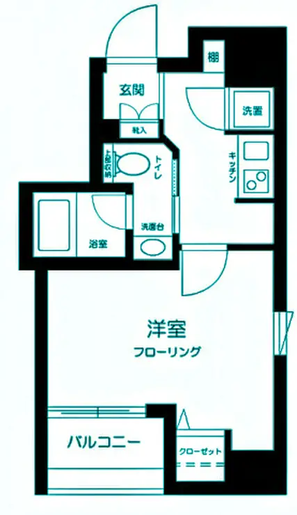 ブライズ神田 7階階 間取り