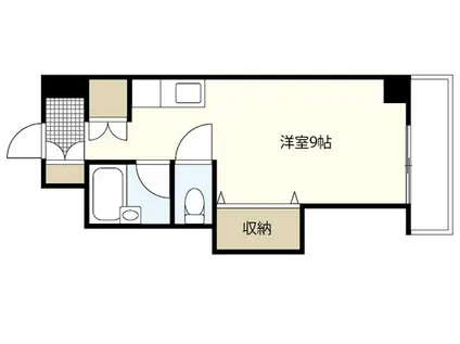 益井ビル(ワンルーム/2階)の間取り写真