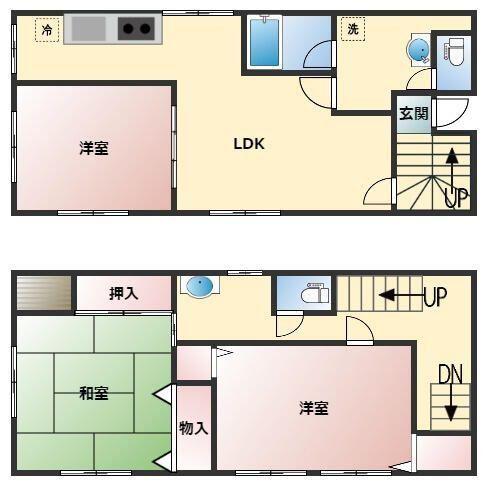 芝大門KSビル(3LDK/4階)の間取り写真