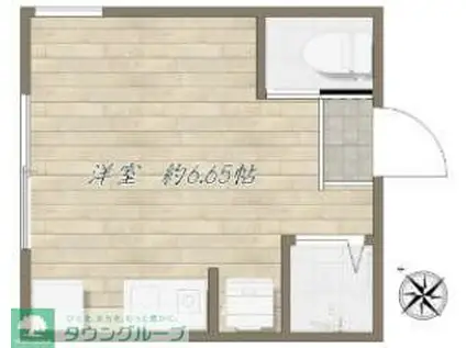 アート久米川(ワンルーム/2階)の間取り写真