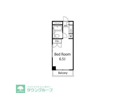 TIKS1(ワンルーム/4階)の間取り写真