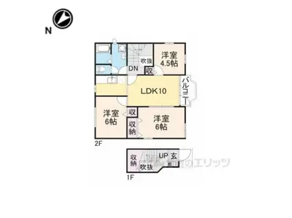 サンセールⅠ(3LDK/2階)の間取り写真