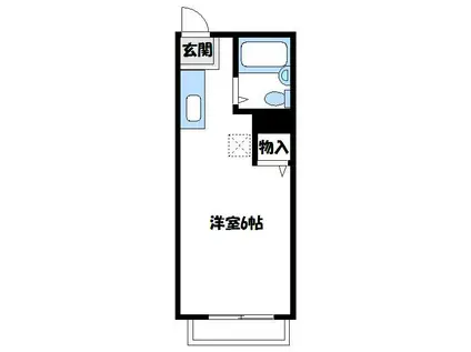 サンライズSATOH(1K/2階)の間取り写真