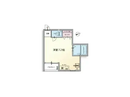 グローベルメゾン大井町(ワンルーム/3階)の間取り写真