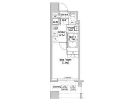 コンフォリア森下(1K/3階)の間取り写真