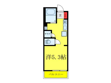 MA CACHETTE(1K/3階)の間取り写真