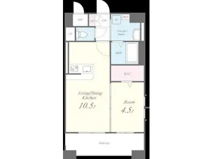 アイクリエイト(1LDK/11階)の間取り写真