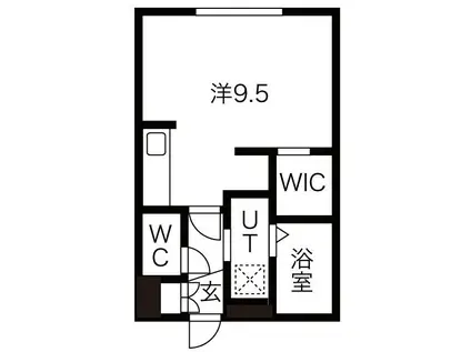 GROOVE G3(1K/3階)の間取り写真