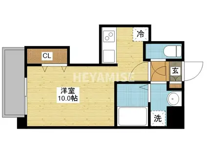 APARTMENT GRUS OKAMACHI(ワンルーム/5階)の間取り写真