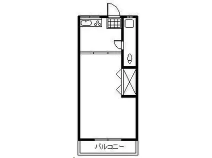 プチメゾン恒久(2K/2階)の間取り写真