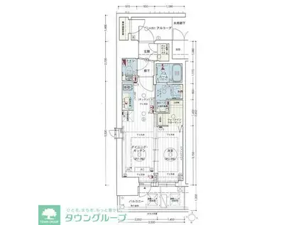 エステムコート名古屋新栄IIアリーナ(1DK/3階)の間取り写真