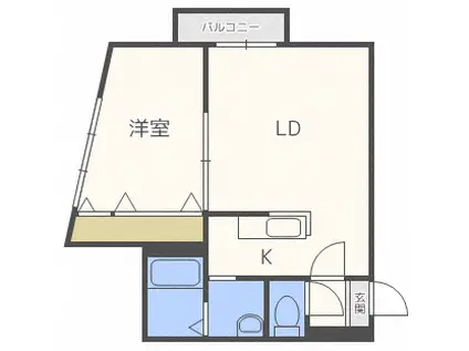 ANAX NORD5(1LDK/2階)の間取り写真