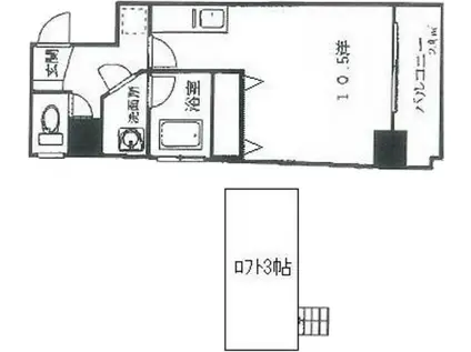 EDEN金屋町(ワンルーム/5階)の間取り写真