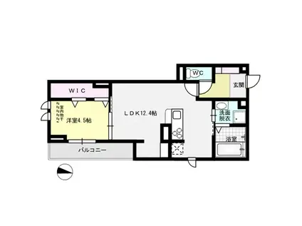 S&T GRACE SQUARE(1LDK/3階)の間取り写真