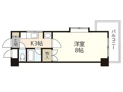 エスポアコーポIII(1K/2階)の間取り写真