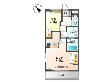 シャーロット・II(1LDK/2階)の間取り写真