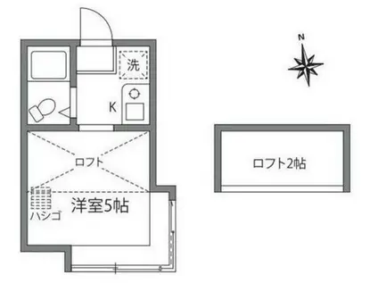 メゾン喜多見(ワンルーム/1階)の間取り写真
