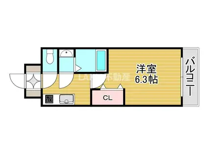 レオンコンフォート京橋(1K/10階)の間取り写真