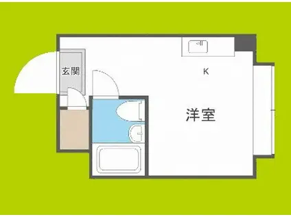 我孫子シャルマン(ワンルーム/4階)の間取り写真