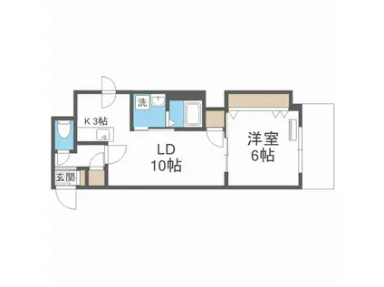 PRIME2・1 プライム2・1(1LDK/7階)の間取り写真