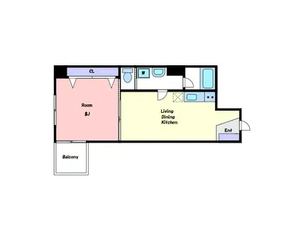 スペランサ(1LDK/6階)の間取り写真
