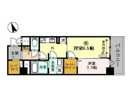 FALKE・EHRE(2K/3階)の間取り写真