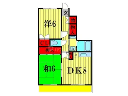 ボストンハイツ(2LDK/4階)の間取り写真