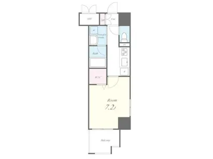 FORTUNA HIGASHINAKANO(1K/5階)の間取り写真